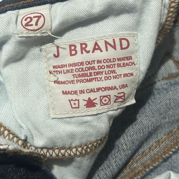 J Brand Trinity Women's Blue Mid Rise Zip Fly Skinny Denim Jeans Size 27 - Picture 6 of 8